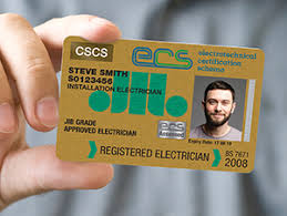 ECS Approved Electrician Gold Card for UK electricians
